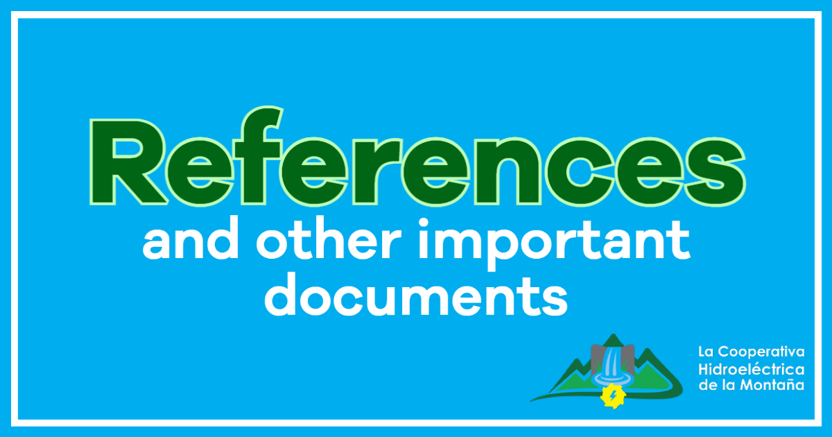 Important documents and references